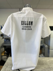 Personalised Gothic Style Leavers Shirt