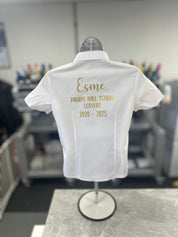 Gold HTV Personalised School Leavers Shirt - Ink Stitch Press