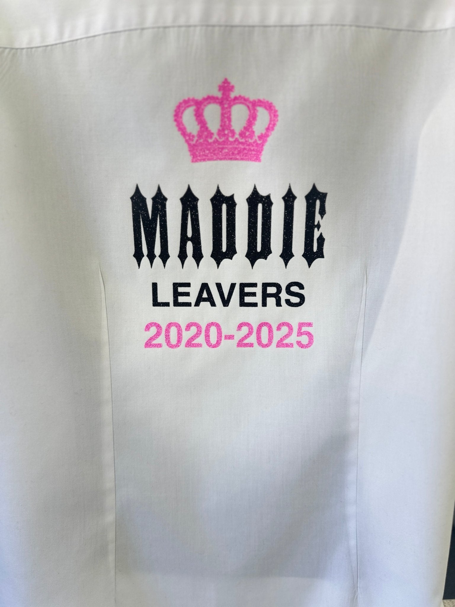 Personalised Crowned Gothic Style Leavers Shirt - Ink Stitch Press