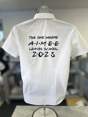 Personalised Friends Inspired School Leavers Shirt - Ink Stitch Press