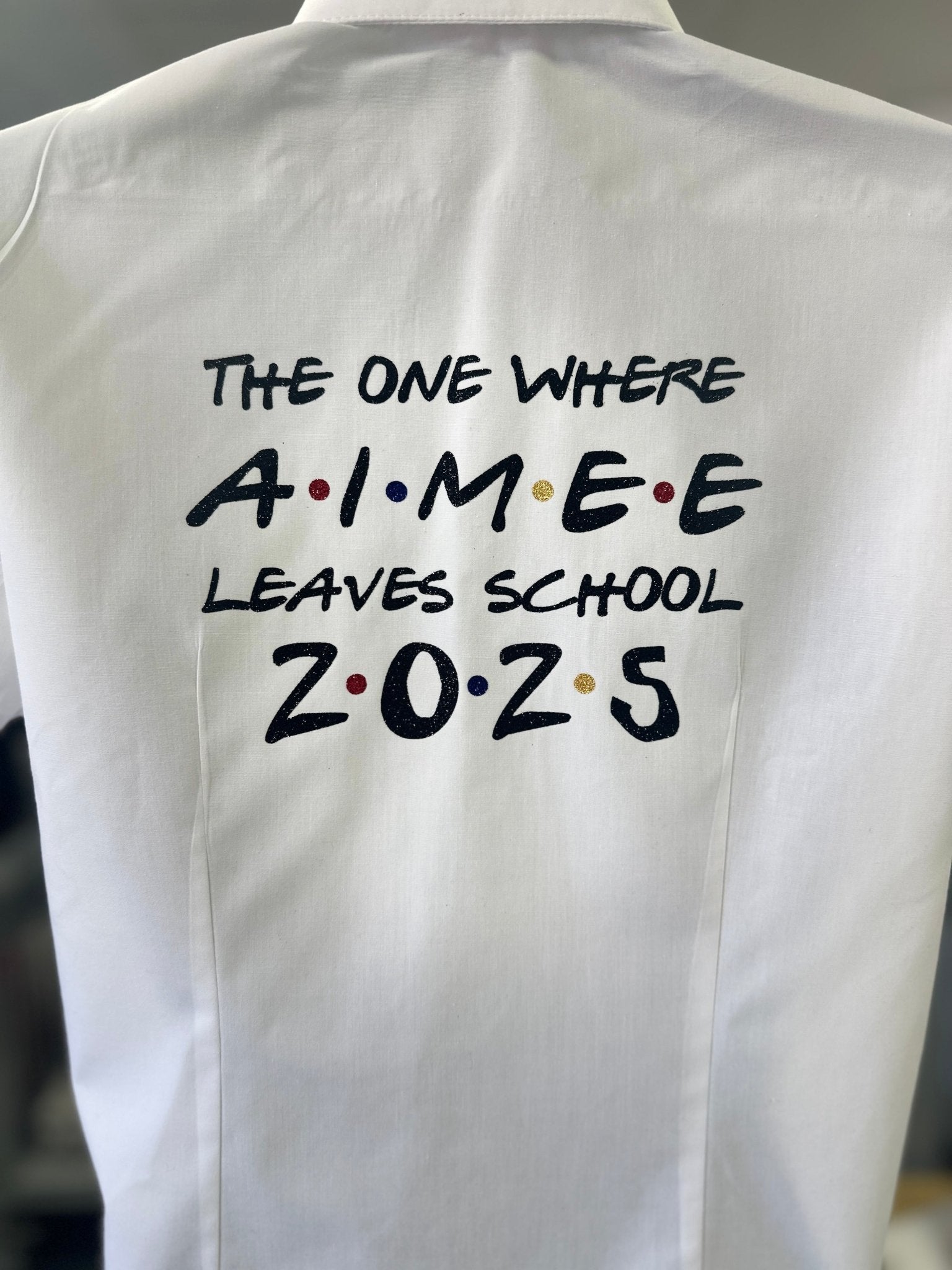 Personalised Friends Inspired School Leavers Shirt - Ink Stitch Press