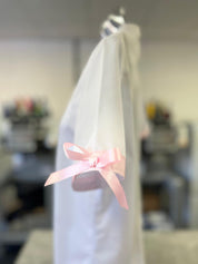 Personalised School Leavers Shirt with Satin Ribbon Trim & Bows - Ink Stitch Press