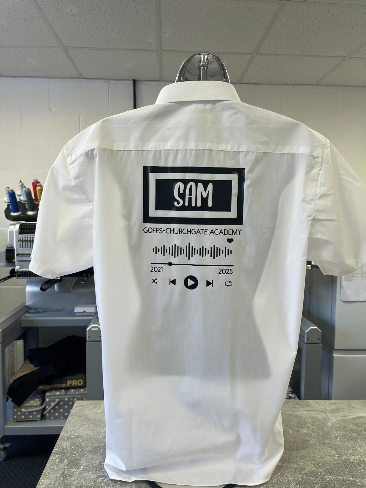 Personalised Spotify Inspired School Leavers Shirt - Ink Stitch Press