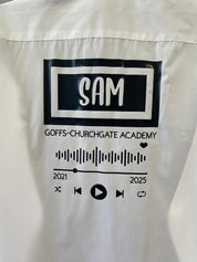 Personalised Spotify Inspired School Leavers Shirt - Ink Stitch Press
