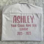 Pink HTV Personalised School Leavers Shirt - Ink Stitch Press