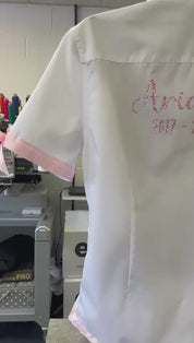 personalised-girls-leavers-shirt-pink-ribbon-trim- video