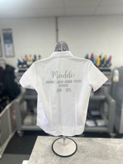 Silver HTV Personalised School Leavers Shirt - Ink Stitch Press