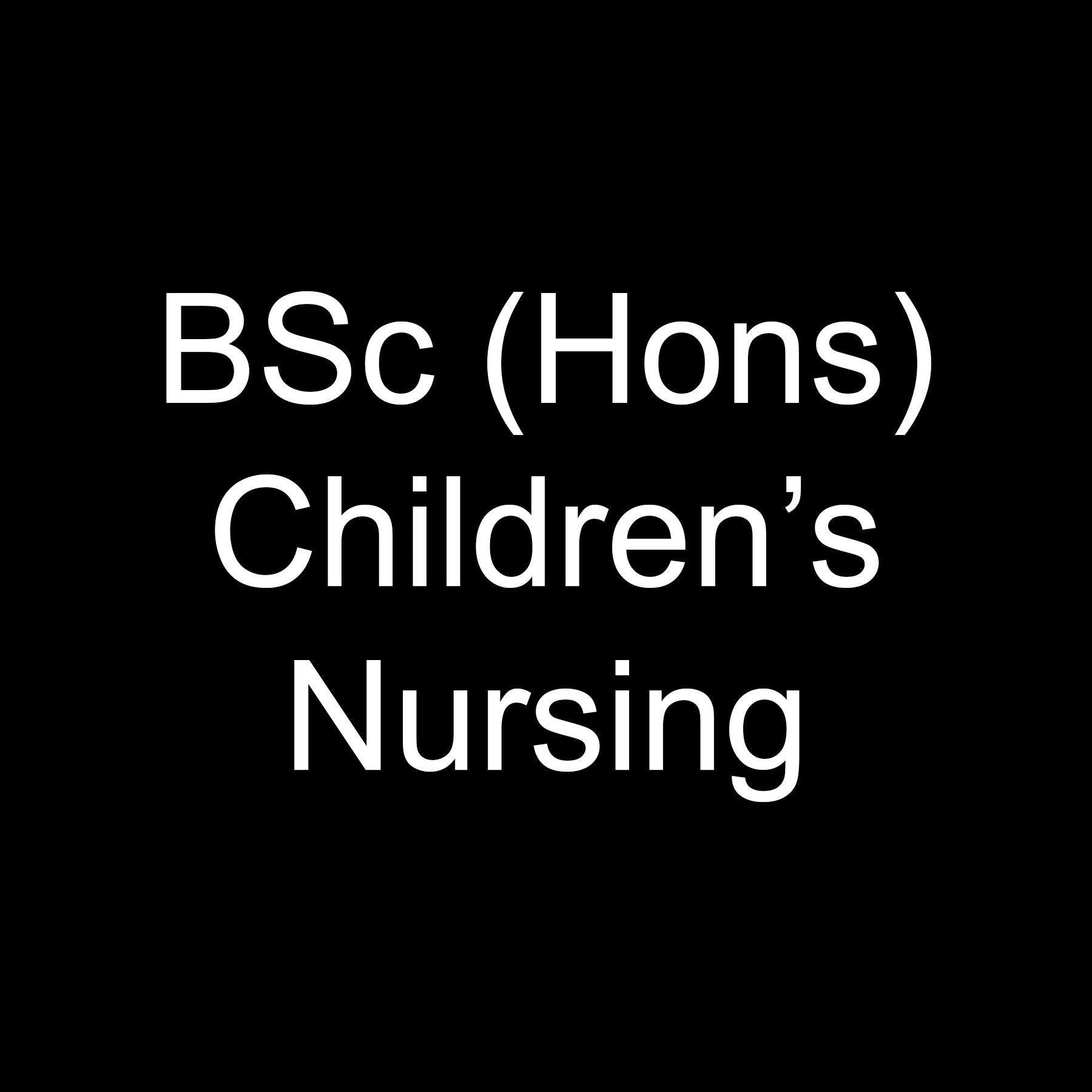 Kingston University - BSc (Hons) Children's Nursing - Ink Stitch Press