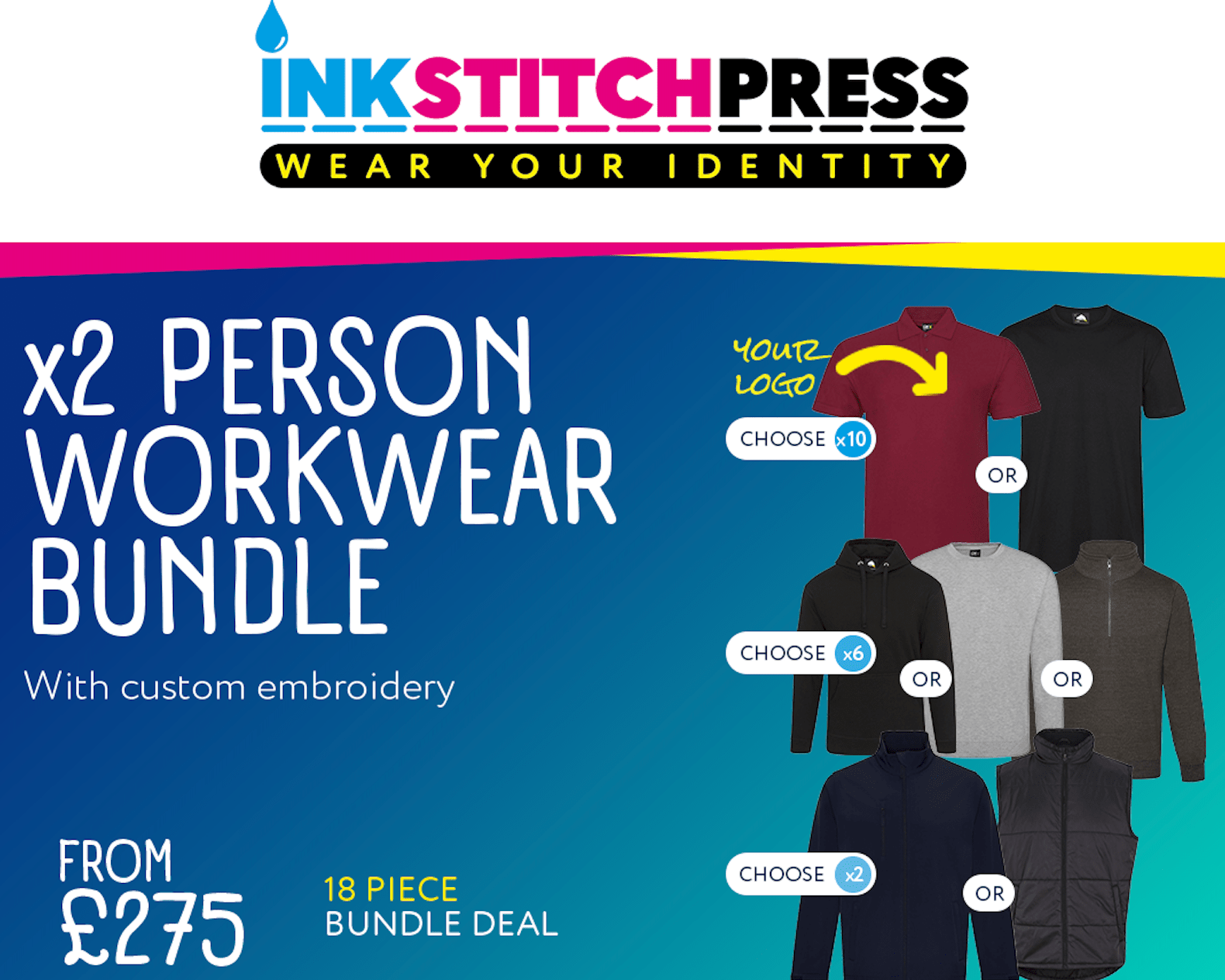 2 Person Workwear Bundle - Ink Stitch Press