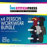 4 Person Workwear Bundle - Embroidery