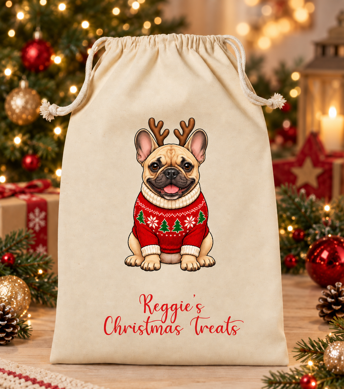 Personalised Dog Christmas Sack