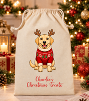 Personalised Dog Christmas Sack