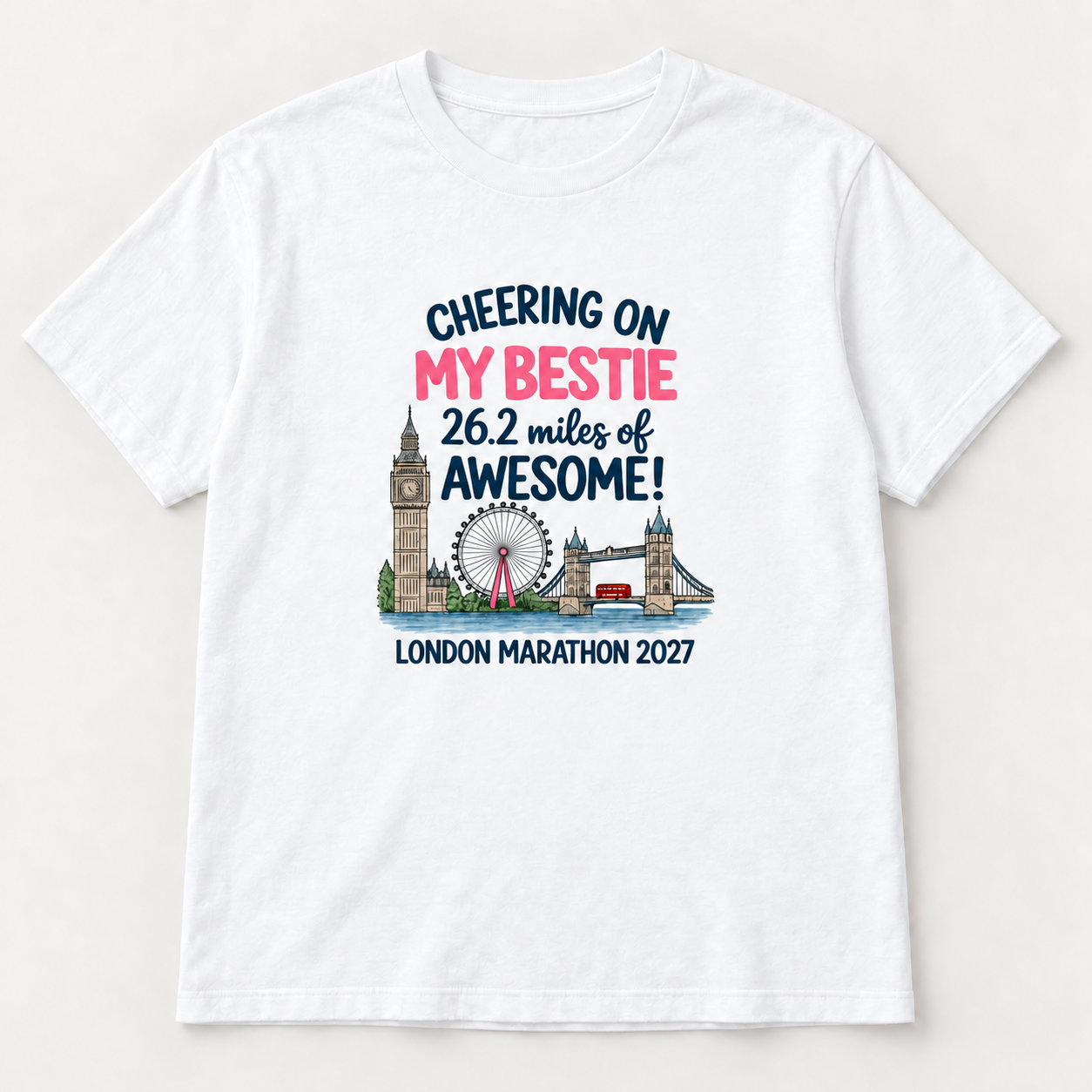 Personalised London Marathon Supporter T-Shirt
