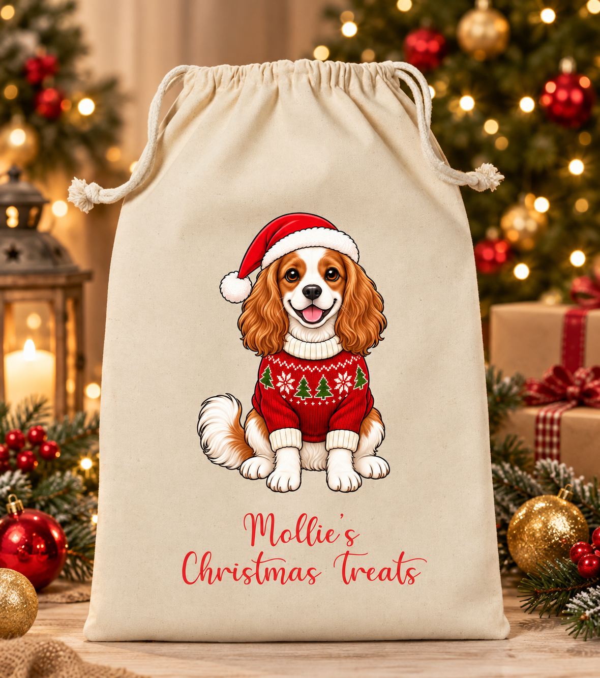 Personalised Dog Christmas Sack