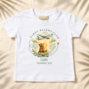 Personalised First Flight Club T-Shirt With Name & Destination