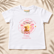 Personalised First Flight Club T-Shirt With Name & Destination