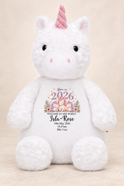 Personalised Baby Unicorn Cubbie