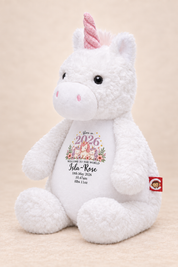 Personalised Baby Unicorn Cubbie