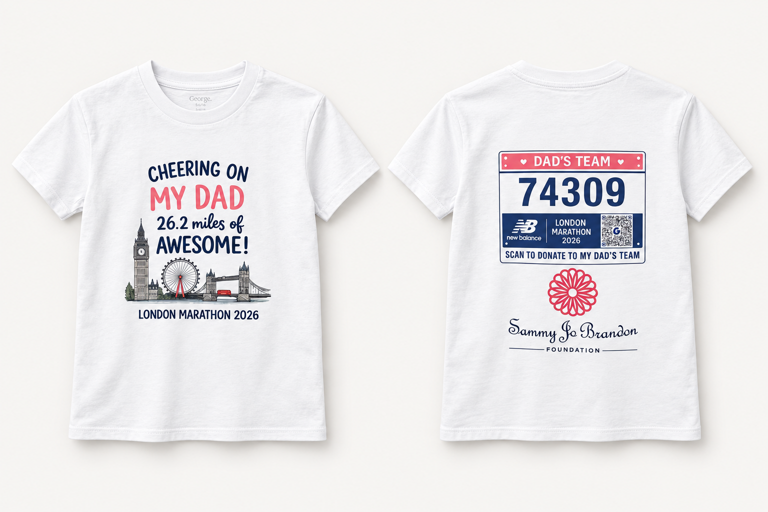 Personalised London Marathon Supporter T-Shirt
