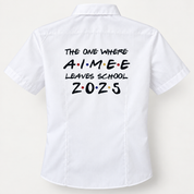 Friends Inspired Personalised School Leavers Shirt