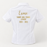 Gold Personalised School Leavers Shirt