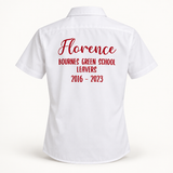 Red Personalised School Leavers Shirt