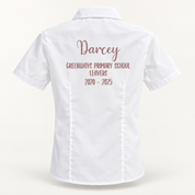 Rose Gold Personalised School Leavers Shirt