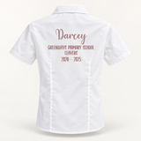 Rose Gold Personalised School Leavers Shirt