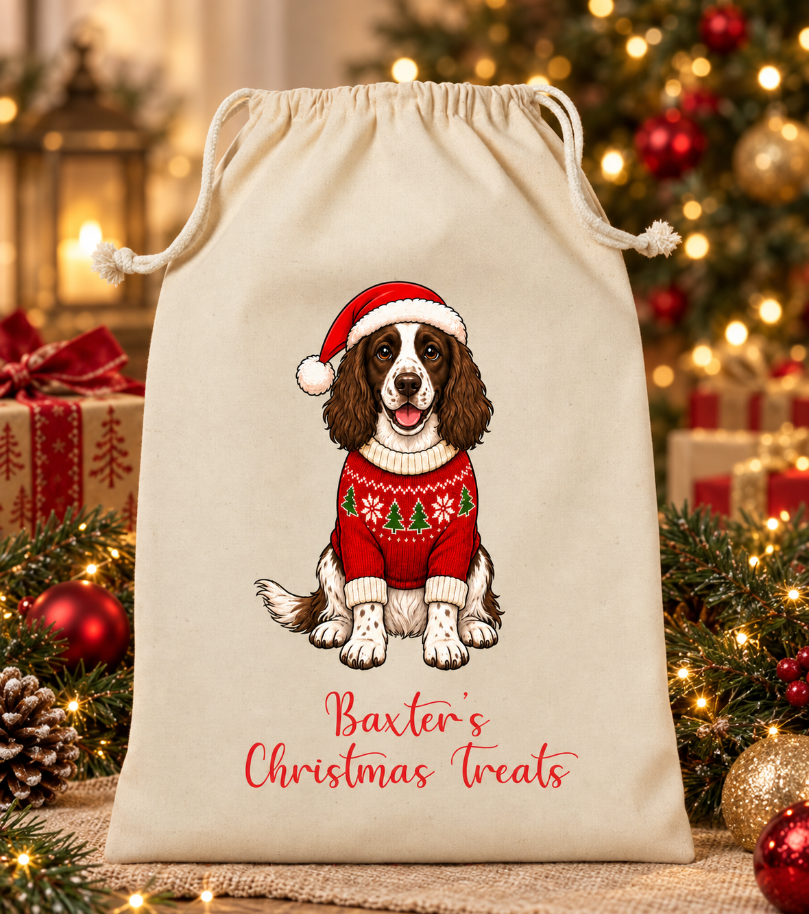 Personalised Dog Christmas Sack