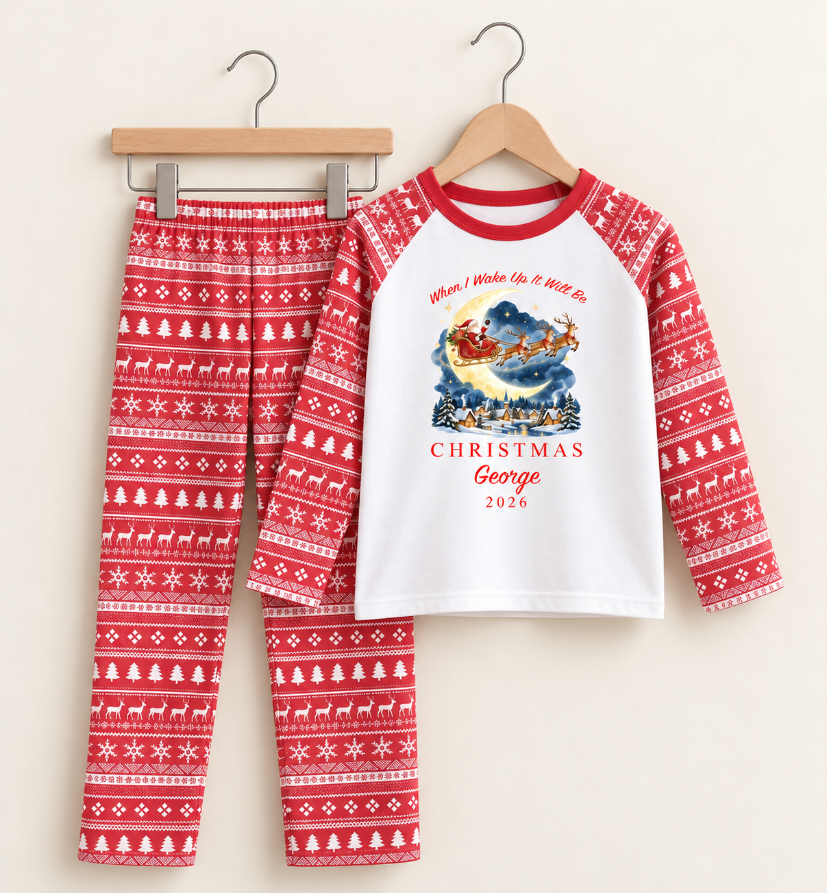 When I Wake Up It Will Be… Christmas Pyjamas - Moon Design