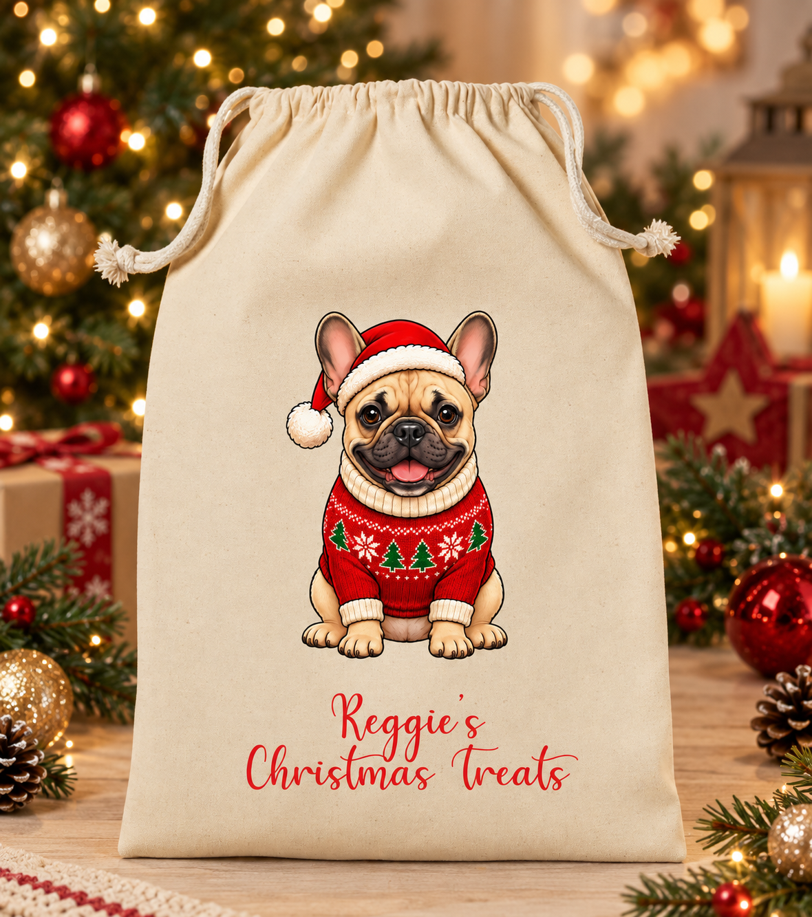 Personalised Dog Christmas Sack