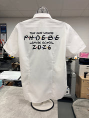 Friends Inspired Personalised School Leavers Shirt