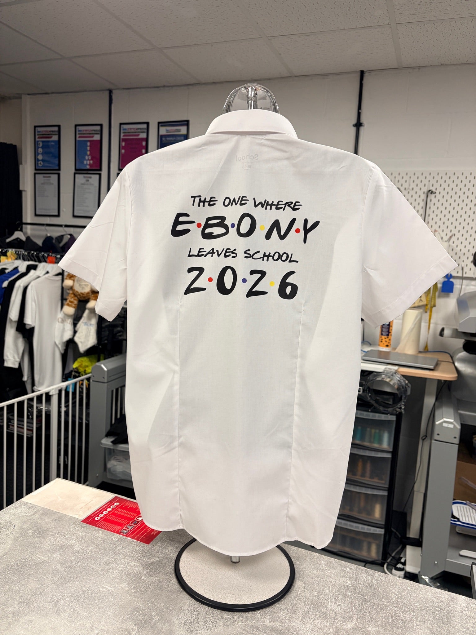 Friends Inspired Personalised School Leavers Shirt