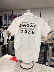 Friends Inspired Personalised School Leavers Shirt