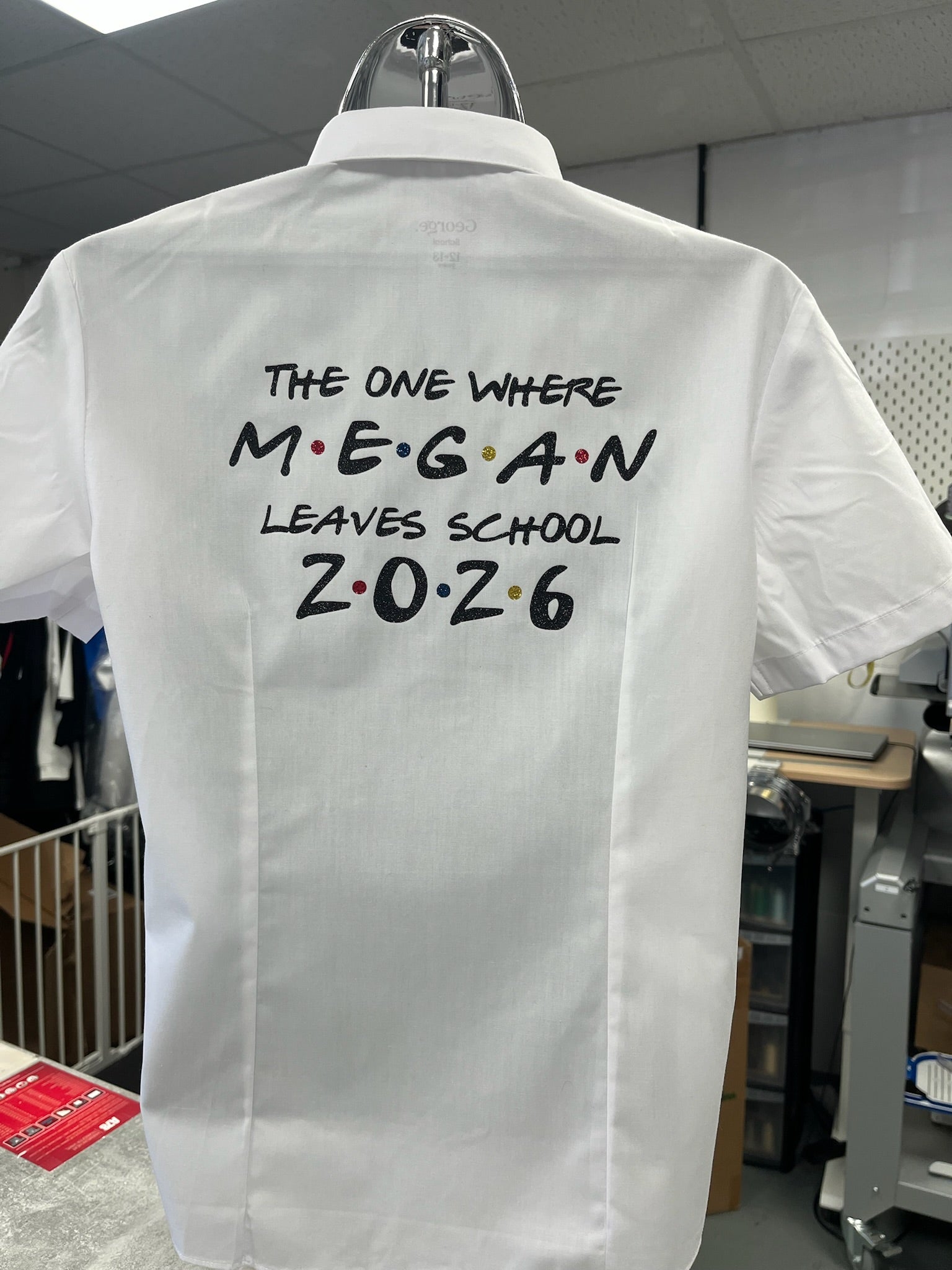 Friends Inspired Personalised School Leavers Shirt