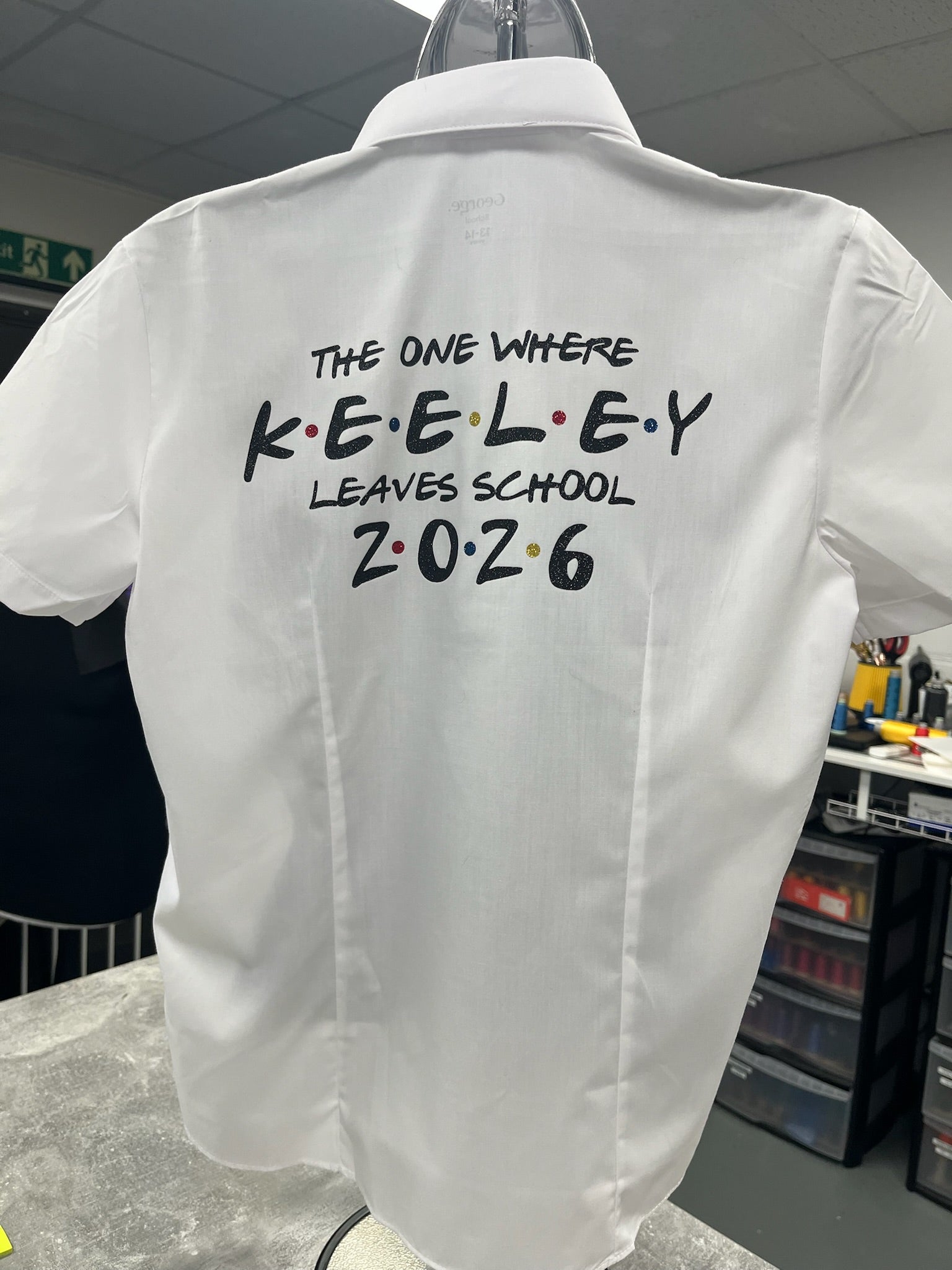 Friends Inspired Personalised School Leavers Shirt