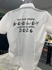 Friends Inspired Personalised School Leavers Shirt
