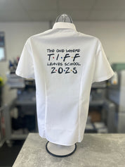 Friends Inspired Personalised School Leavers Shirt