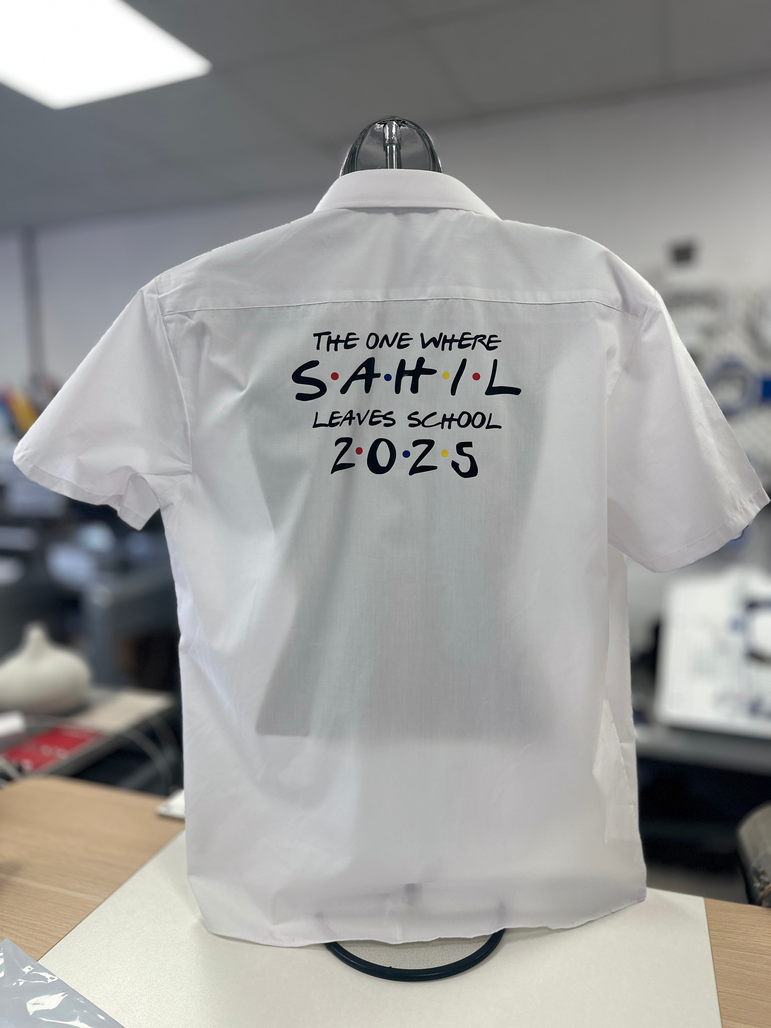 Friends Inspired Personalised School Leavers Shirt