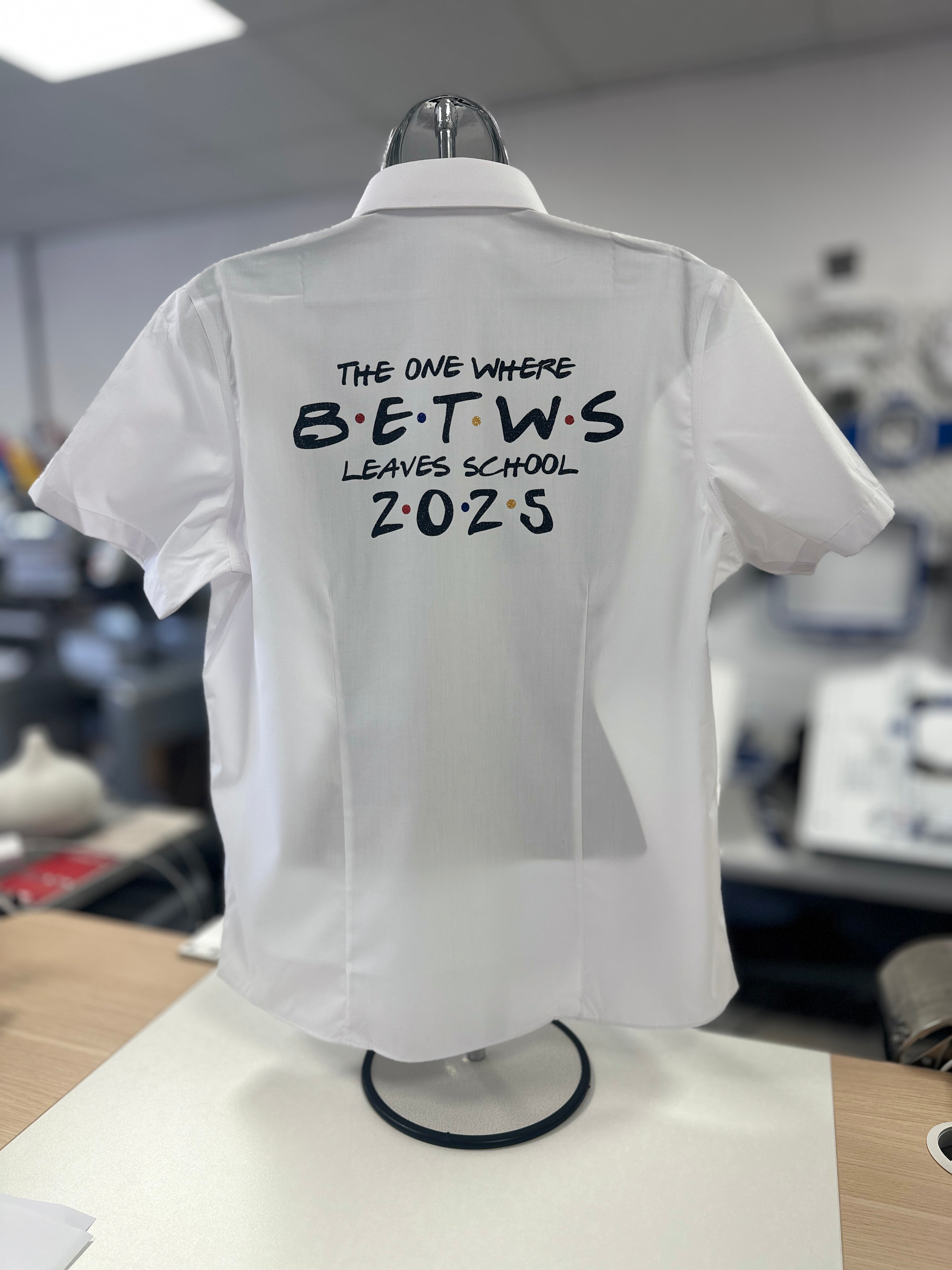 Friends Inspired Personalised School Leavers Shirt