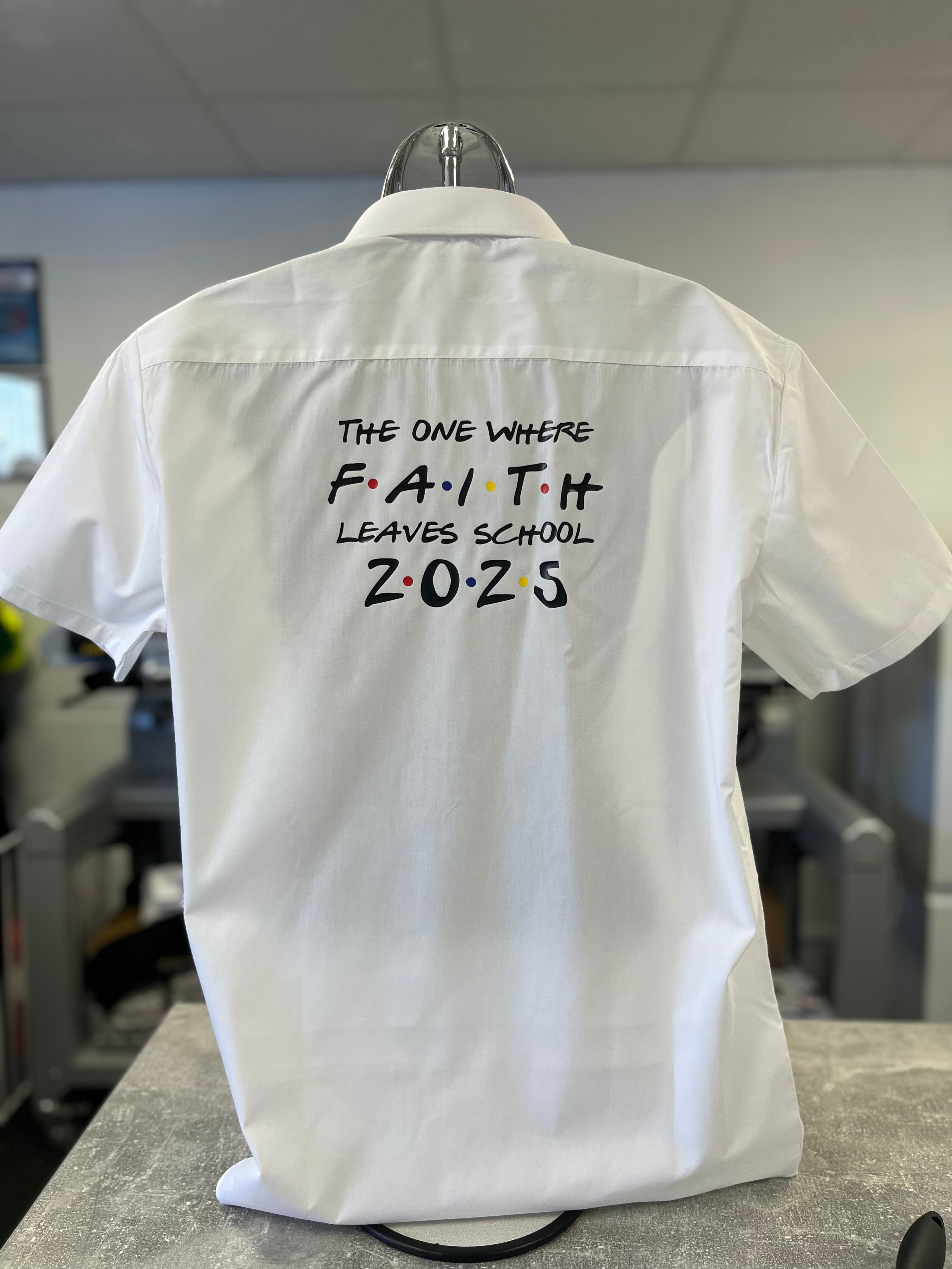 Friends Inspired Personalised School Leavers Shirt