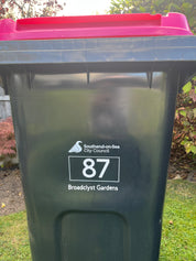 Personalised Outdoor Bin Identity Labels - Set of 3 - Southend-on-Sea
