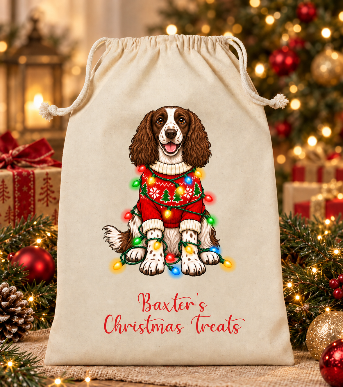 Personalised Dog Christmas Sack