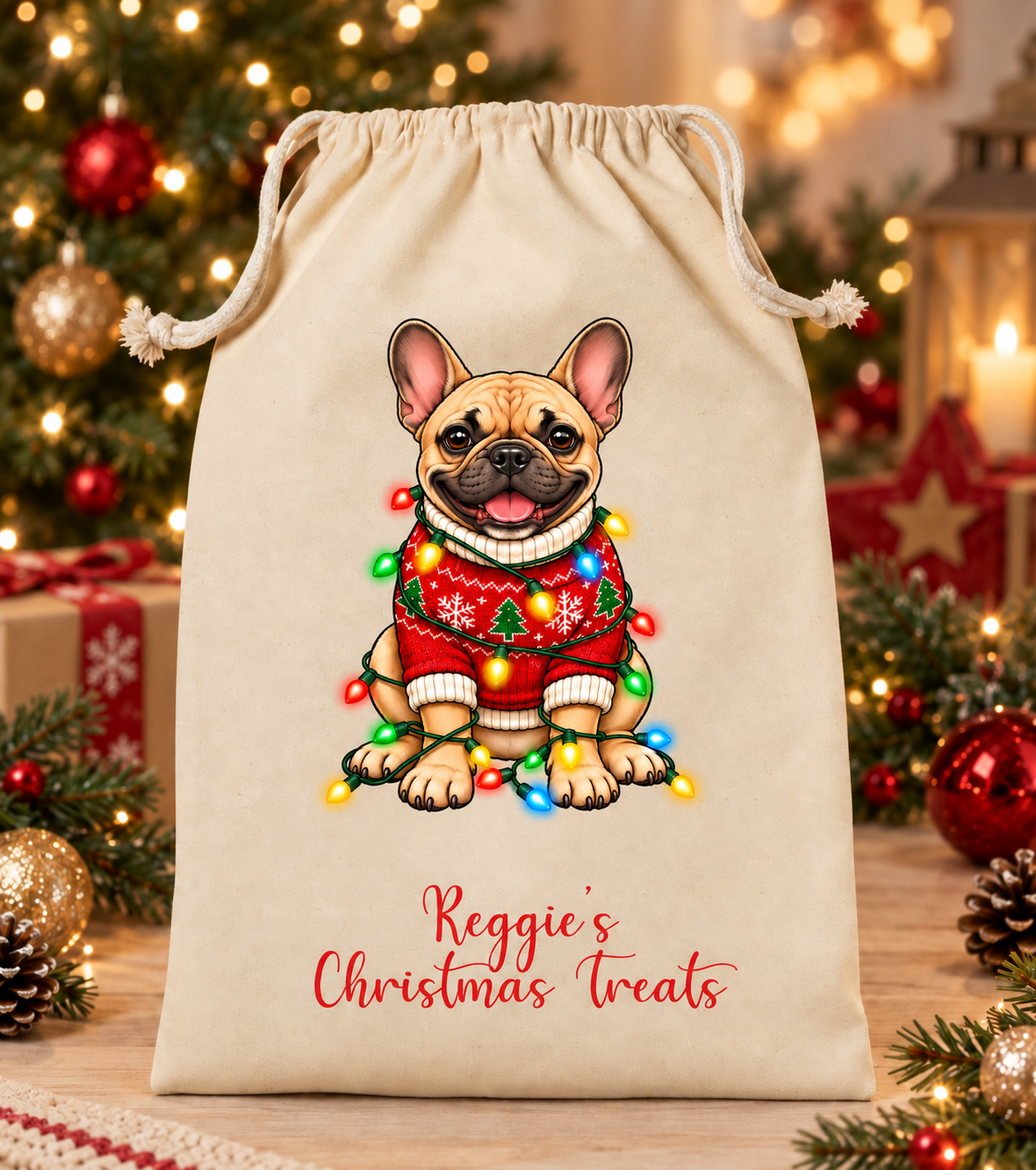 Personalised Dog Christmas Sack