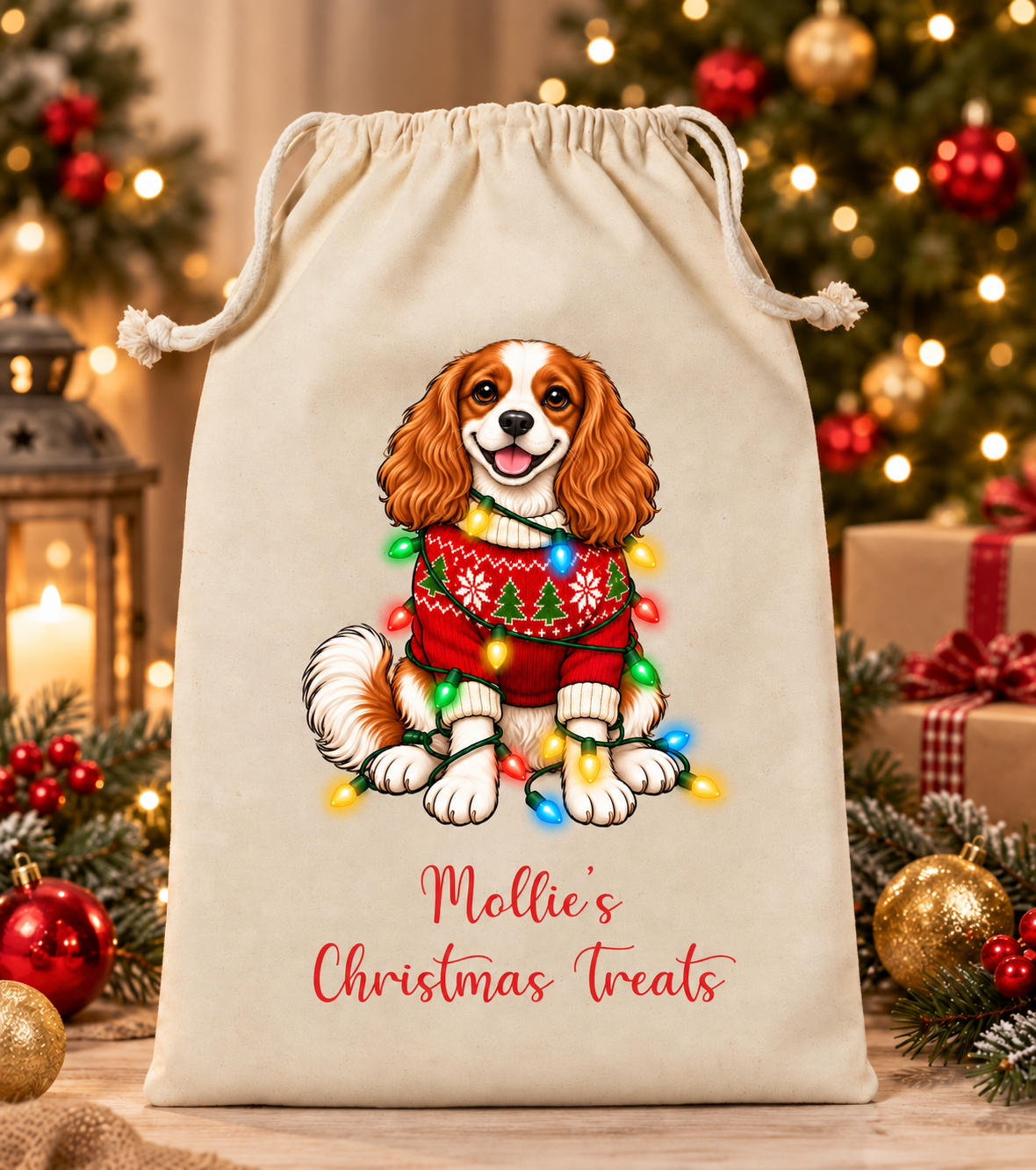 Personalised Dog Christmas Sack