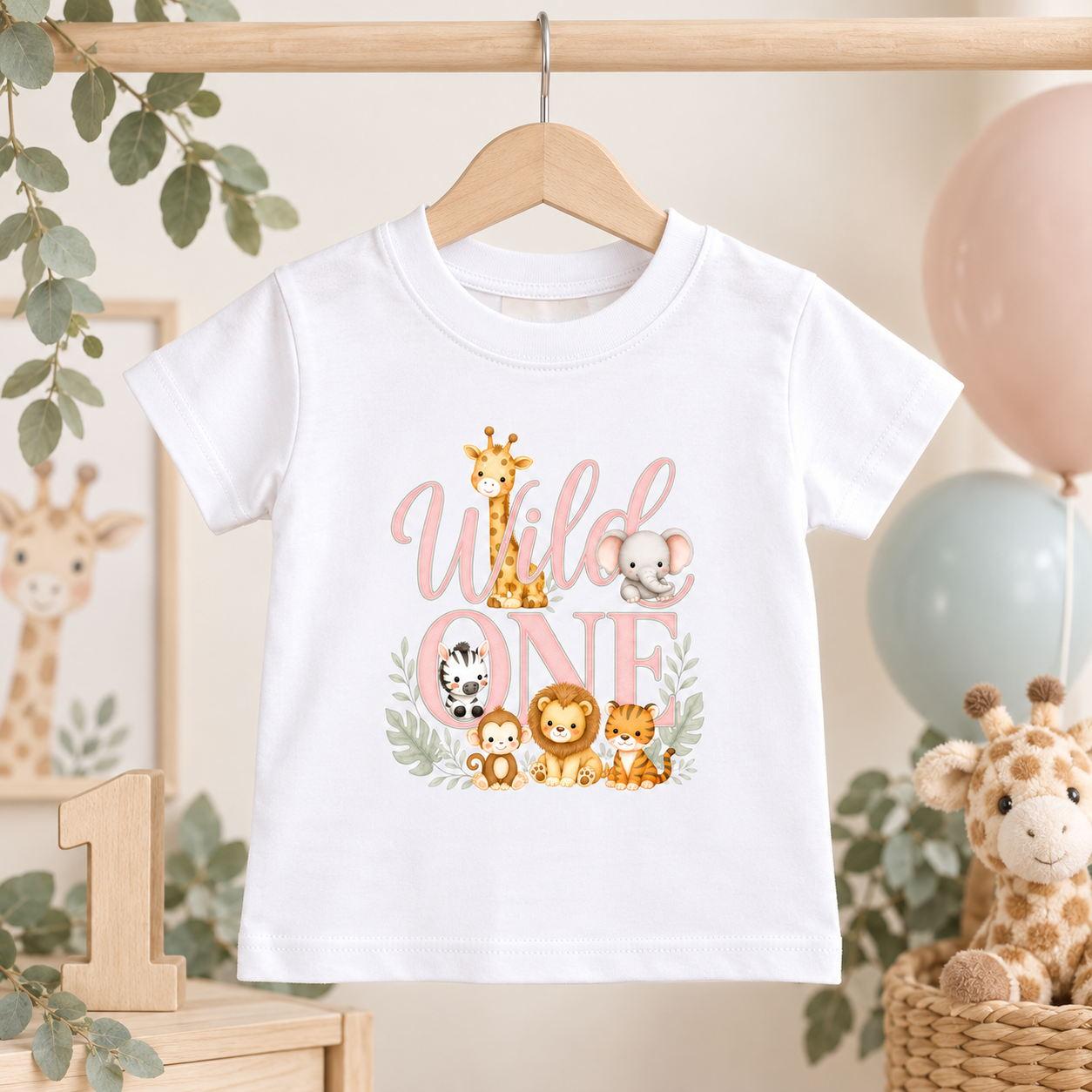 Wild One First Birthday Safari T-Shirt