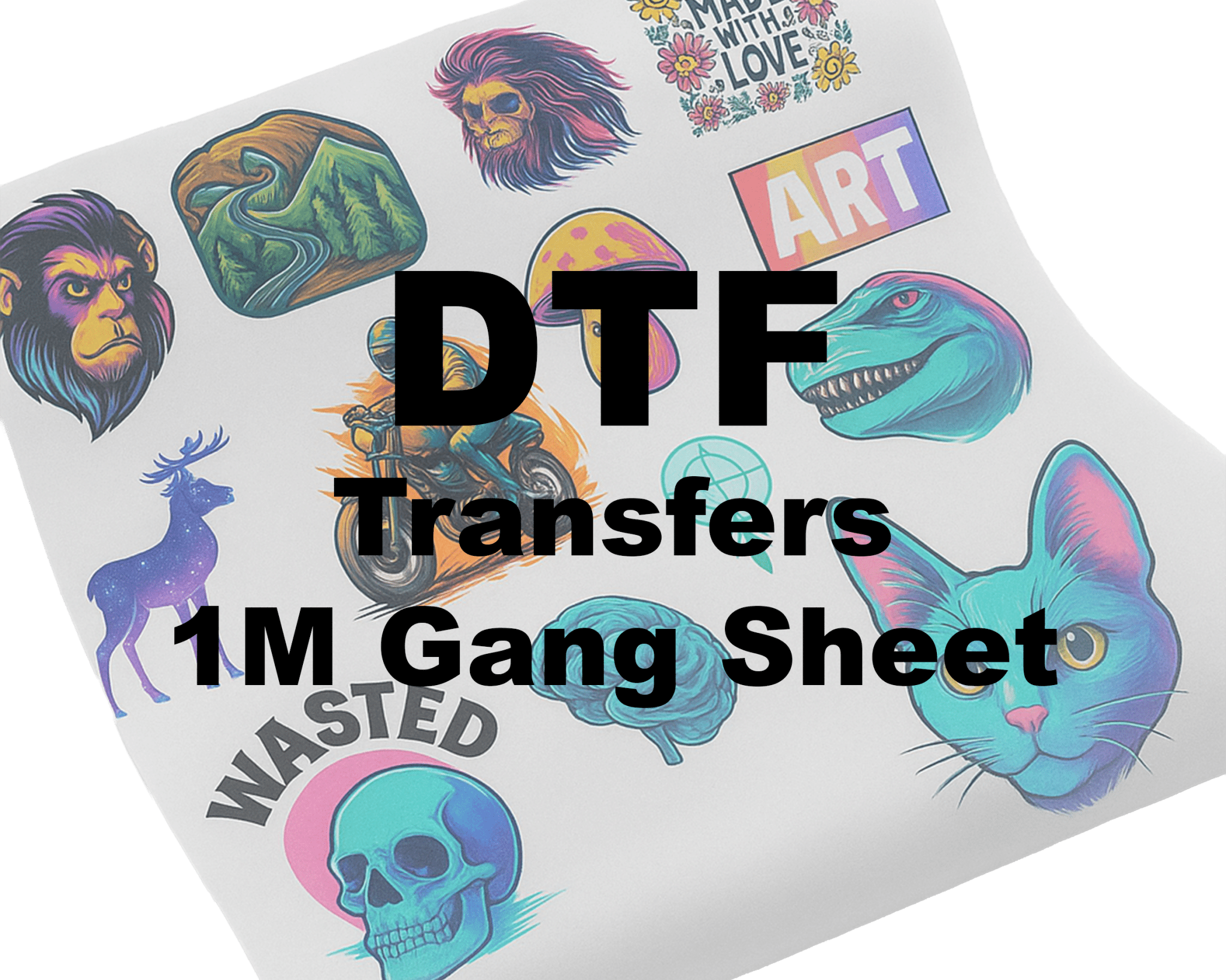 DTF Transfers - 1 Meter Gang Sheet - Ink Stitch Press