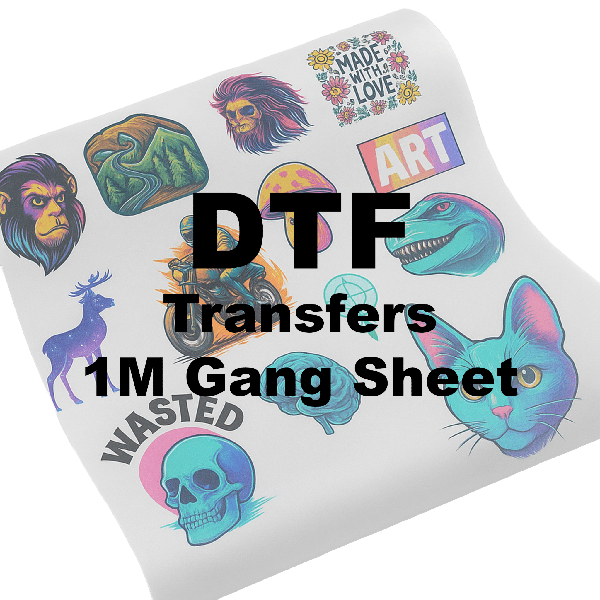 DTF Transfers - 1 Meter Gang Sheet - Ink Stitch Press