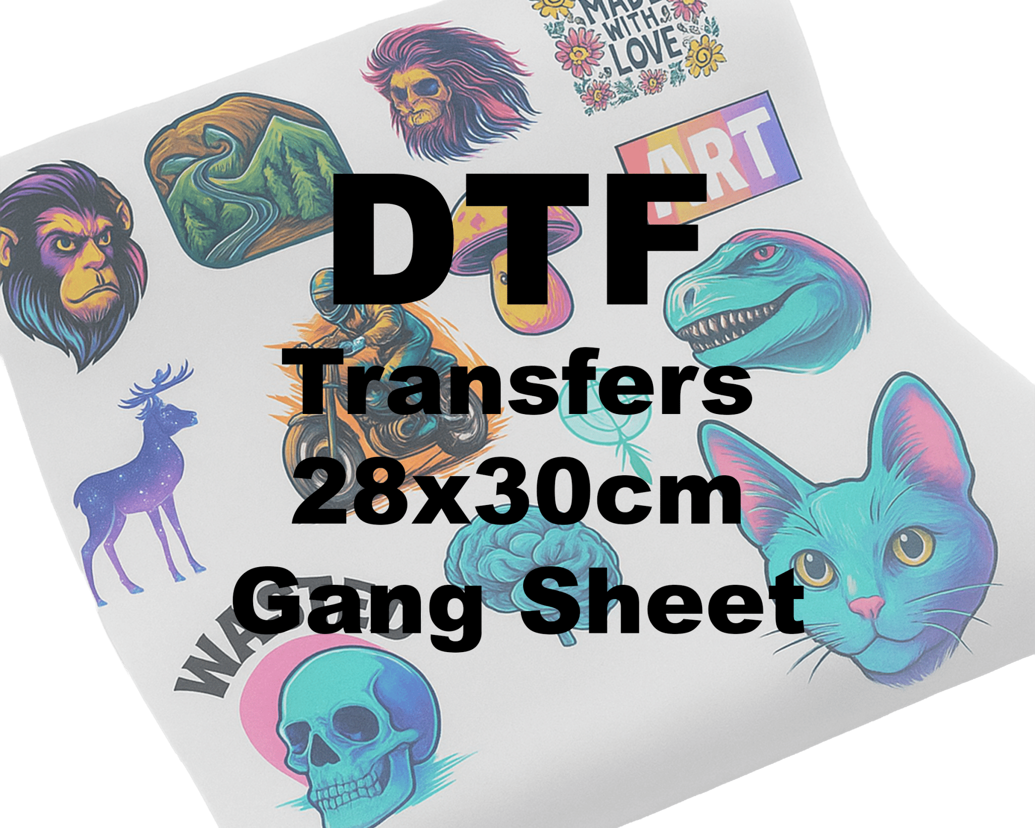 DTF Transfers - 28 x 30cm - Ink Stitch Press