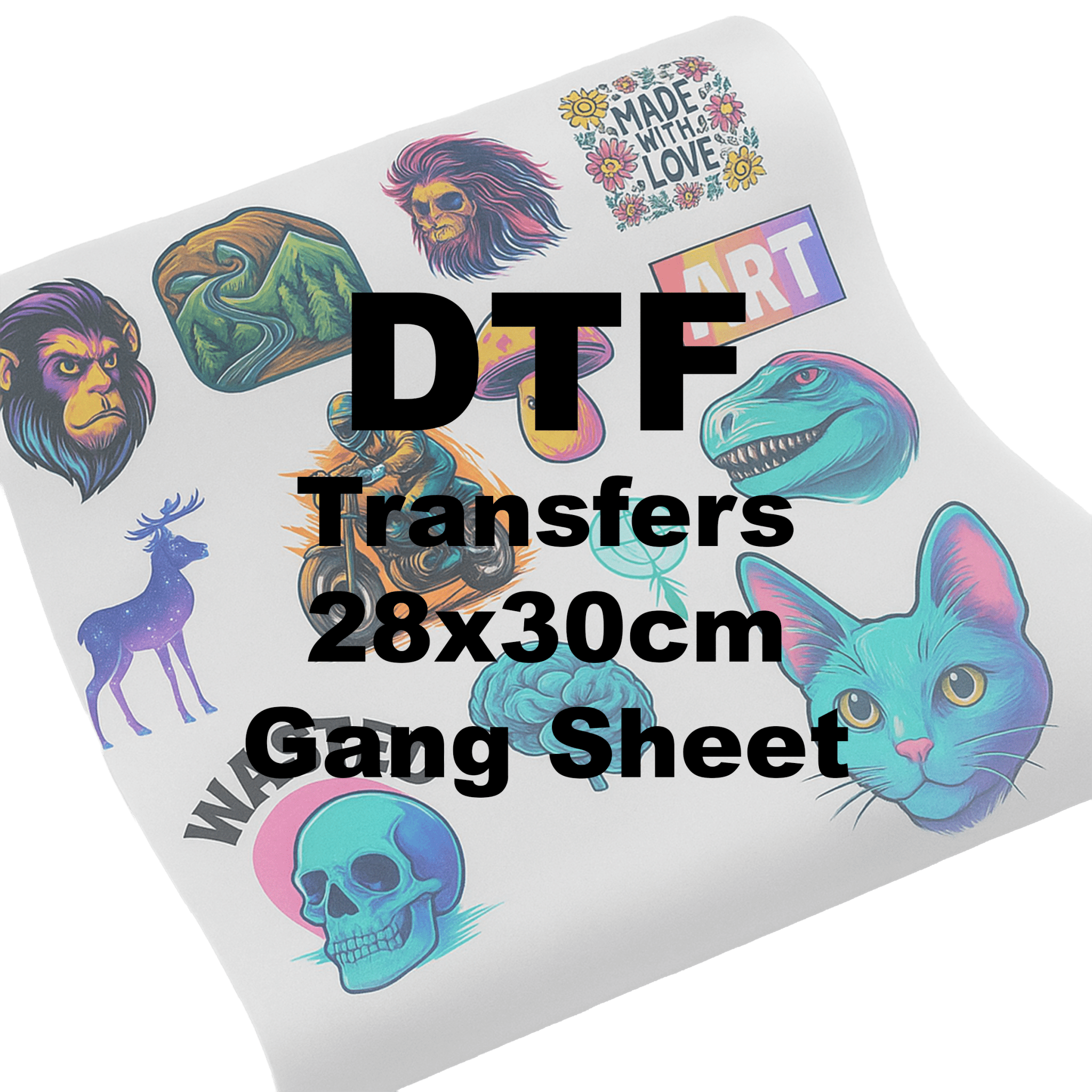 DTF Transfers - 28 x 30cm - Ink Stitch Press